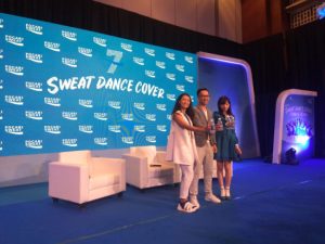 Peluncuran Pocari Sweat "Sweat Dance Cover Competition" di Jakarta, Kamis (8/11).